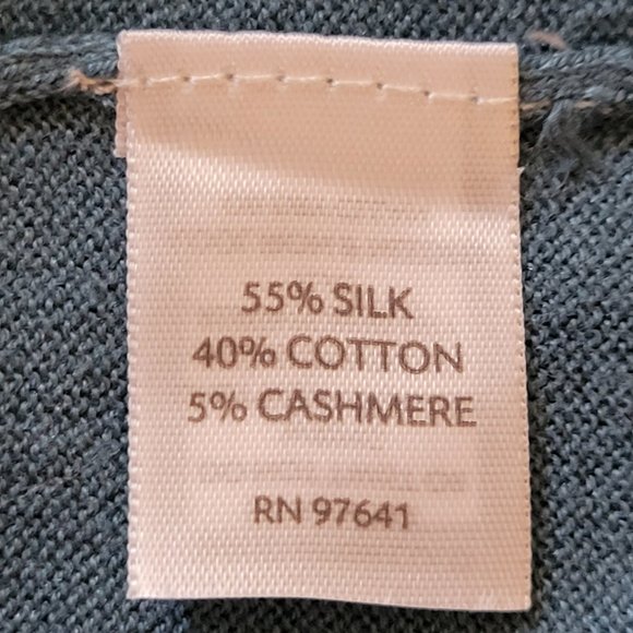 NWT J.JILL Cardigan Sweater Gorgeous Color  Sz M  Silk Cotton Cashmere NEW - Picture 6 of 7